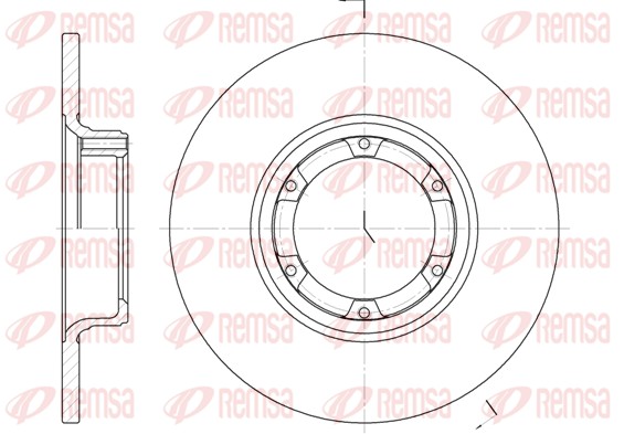 Disque de frein REMSA 6033.00