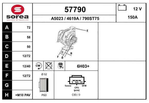 Alternateur EAI 57790