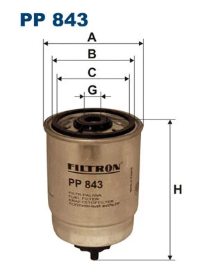 Filtre à carburant FILTRON PP 843
