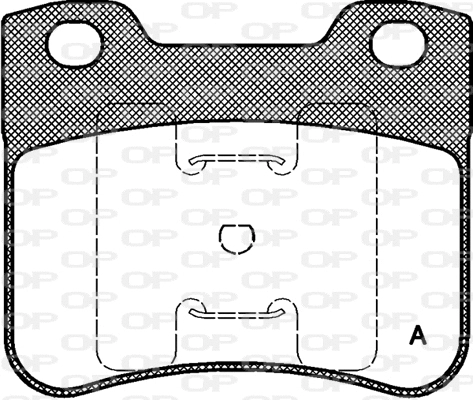Kit de plaquettes de frein, frein à disque OPEN PARTS BPA0247.10