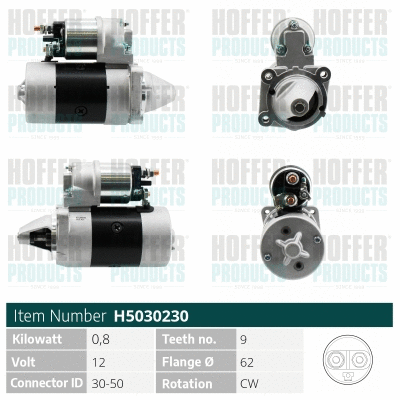 Démarreur HOFFER H5030230