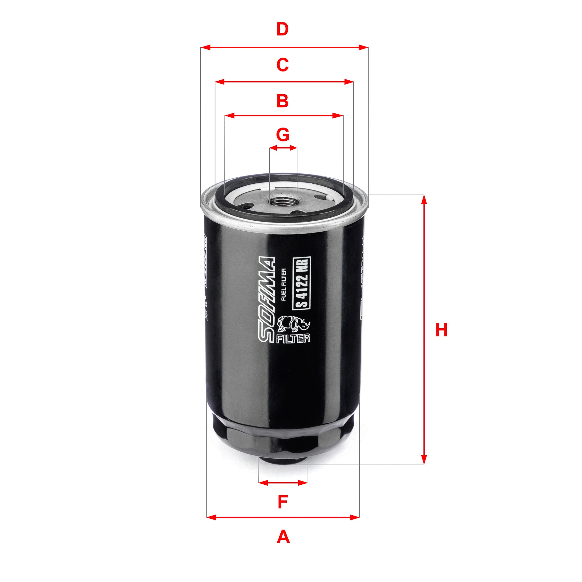 Filtre à carburant SOFIMA S 4122 NR