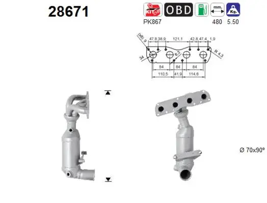 Catalyseur AS 28671