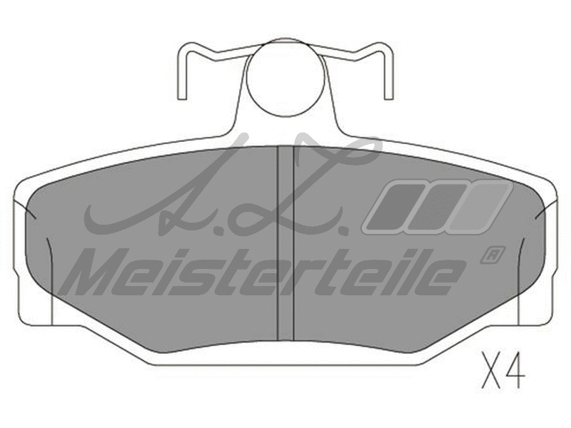 Kit de plaquettes de frein, frein à disque A.Z. Meisterteile AZMT-44-022-1755
