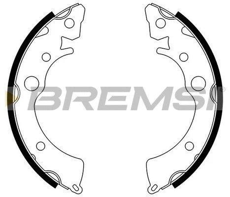 Jeu de mâchoires de frein BREMSI GF0431