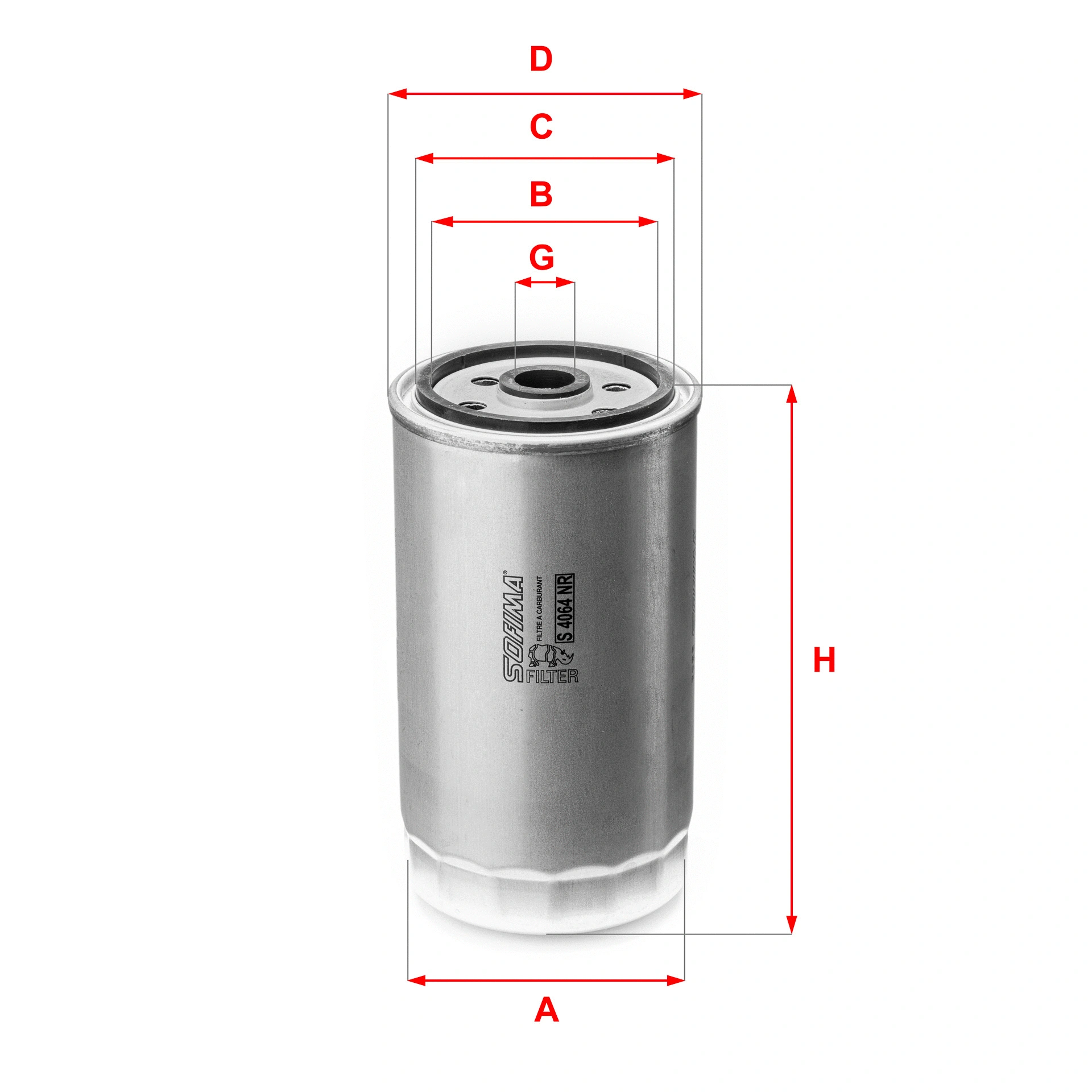 Filtre à carburant SOFIMA S 4064 NR
