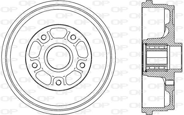 Tambour de frein OPEN PARTS BAD9092.31