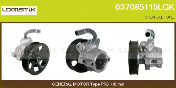 Pompe hydraulique, direction LGK 037085115LGK