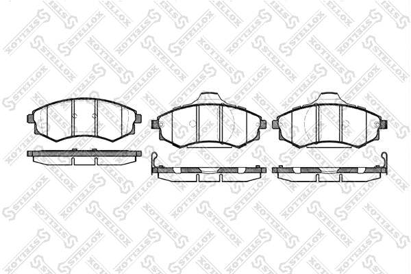 Kit de plaquettes de frein, frein à disque STELLOX 329 092-SX