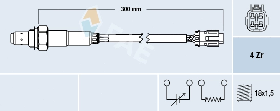 Sonde lambda FAE 77711
