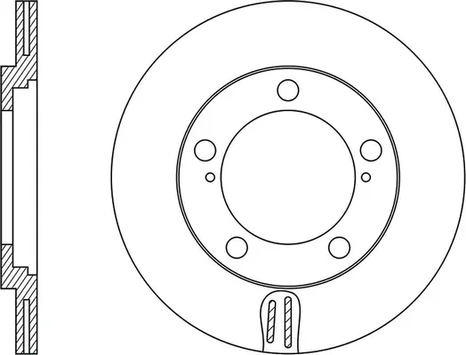 Disque de frein FIT FR0596V