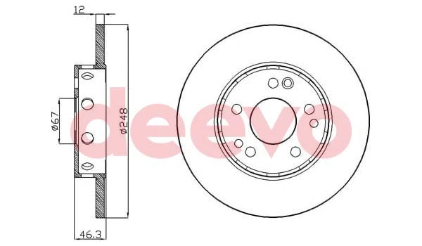 Disque de frein DEEVO BD11160