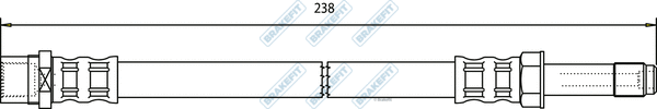 Flexible de frein APEC BHO4287