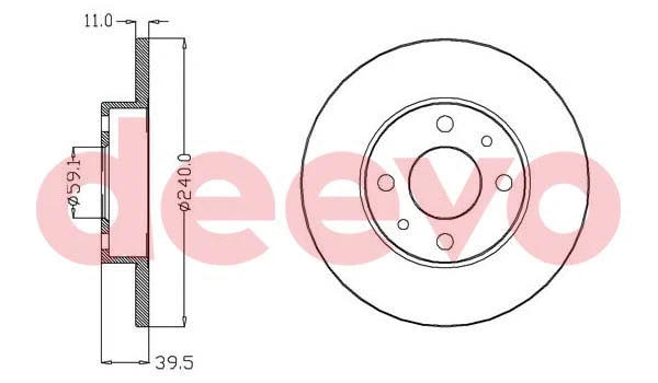 Disque de frein DEEVO BD14620