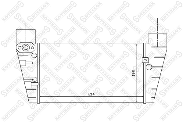 Refroidisseur d'air de suralimentation STELLOX 10-40099-SX