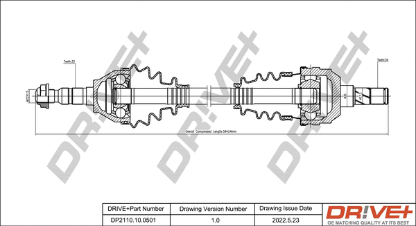 Arbre de transmission Dr!ve+ DP2110.10.0501