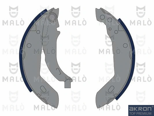 Jeu de mâchoires de frein AKRON-MALÒ 1390361