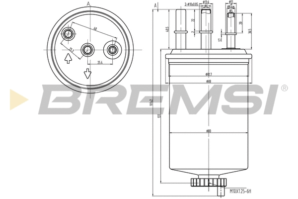 Filtre à carburant BREMSI FE0828