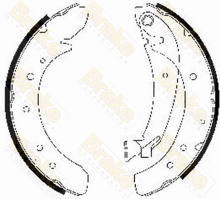 Jeu de mâchoires de frein Brake ENGINEERING SH2469