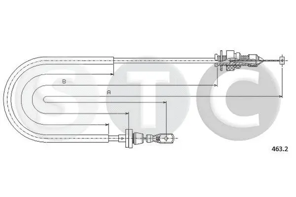 Câble d'accélération STC T481528