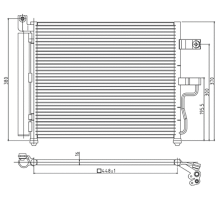 Condenseur, climatisation HART 605 730