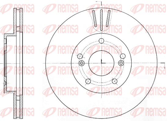 Disque de frein REMSA 61644.10
