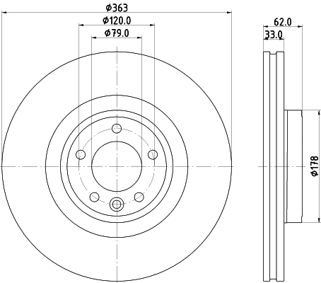 Disque de frein MINTEX MDC2937C