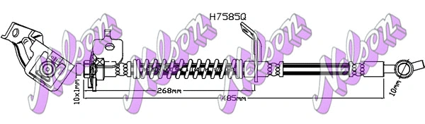 Flexible de frein BROVEX-NELSON H7585Q