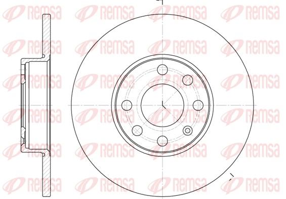 Disque de frein REMSA 6800.00