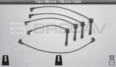 Kit de câbles d'allumage BRECAV 33.517