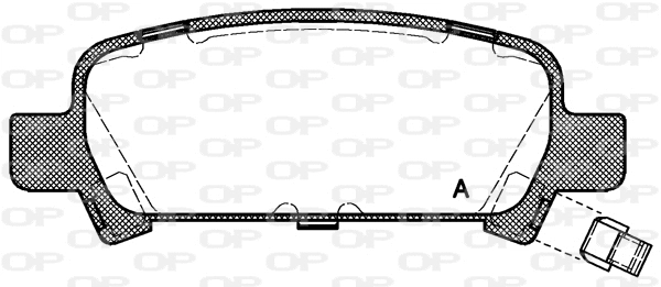 Kit de plaquettes de frein, frein à disque OPEN PARTS BPA0729.02