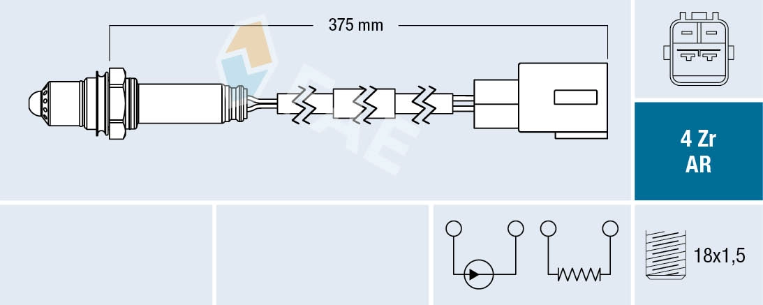 Sonde lambda FAE 75685