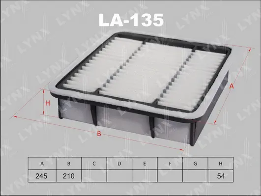 Filtre à air LYNXAUTO LA-135