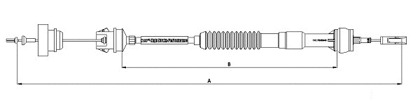 Tirette à câble, commande d'embrayage SONOVA CF00968