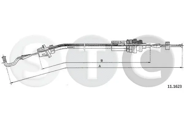 Câble d'accélération STC T480685