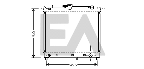 Radiateur, refroidissement du moteur EACLIMA 31R69074