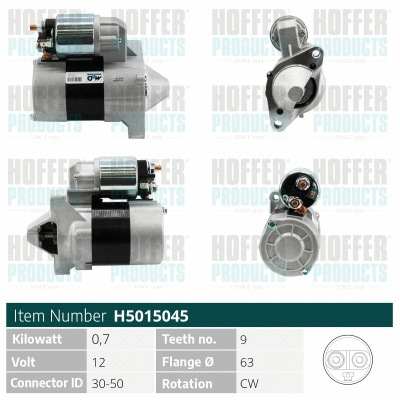 Démarreur HOFFER H5015045