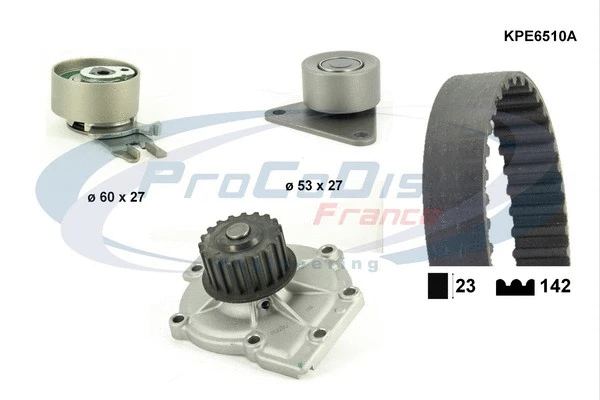 Pompe à eau + kit de courroie crantée PROCODIS FRANCE KPE6510A