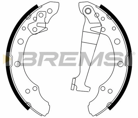 Jeu de mâchoires de frein BREMSI GF0543