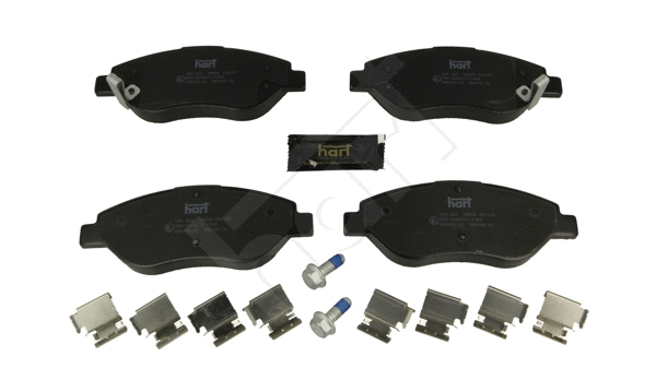 Kit de plaquettes de frein, frein à disque HART 260 560