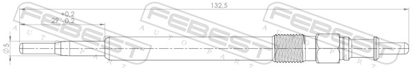 Bougie de préchauffage FEBEST 16642-007