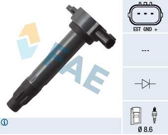Bobine d'allumage FAE 80338