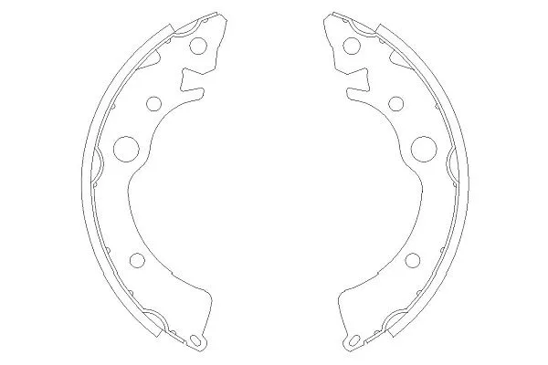 Jeu de mâchoires de frein KAVO PARTS KBS-2902