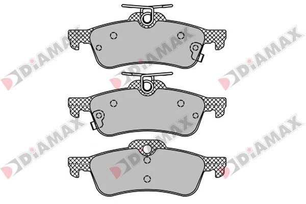 Kit de plaquettes de frein, frein à disque DIAMAX N09579