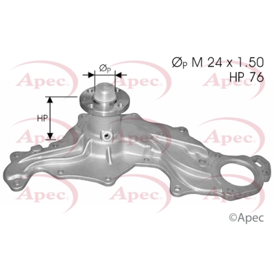 Pompe à eau, refroidissement du moteur APEC AWP1180