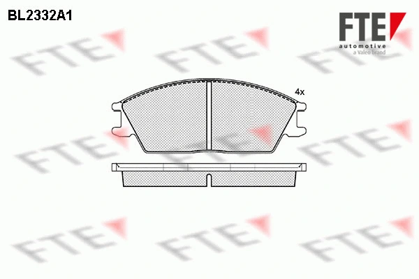 Kit de plaquettes de frein, frein à disque FTE 9010703