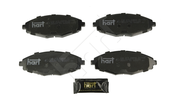 Kit de plaquettes de frein, frein à disque HART 248 879