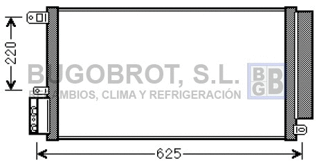 Condenseur, climatisation BUGOBROT 62-AL5115