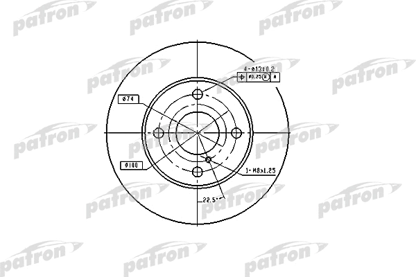 Disque de frein PATRON PBD2719