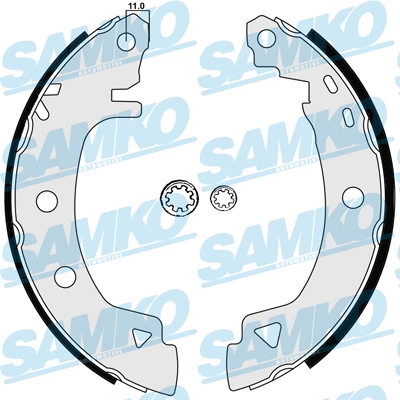 Jeu de mâchoires de frein SAMKO 84920